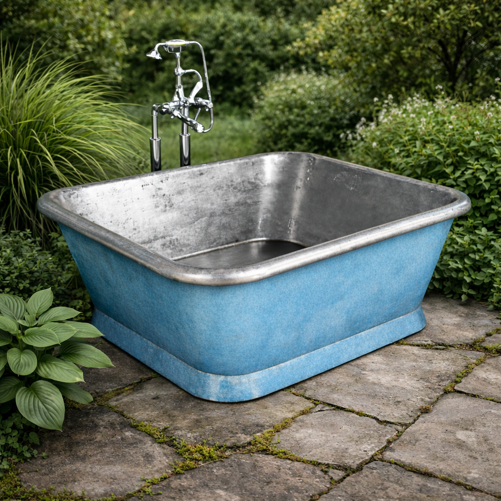 William Holland Alvius Outdoor Copper Bath