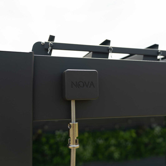 Nova Titan Aluminium Pergola - 3m x 3m Square - Grey