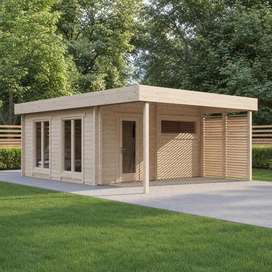 Multiroom Log Sauna Magnus XL — Largest 70mm Spruce Sauna, 19m² — lifestyle photo 5