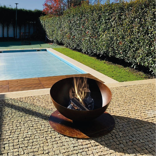 glammfire solace fire pit product exterior view