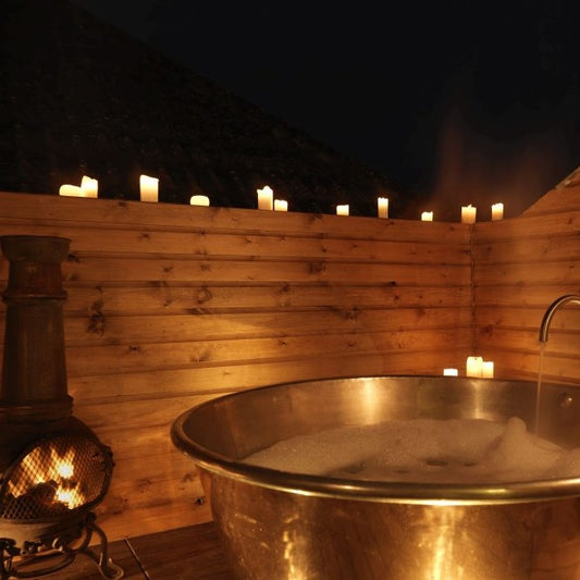 william holland rotundus outdoor copper bath product exterior view