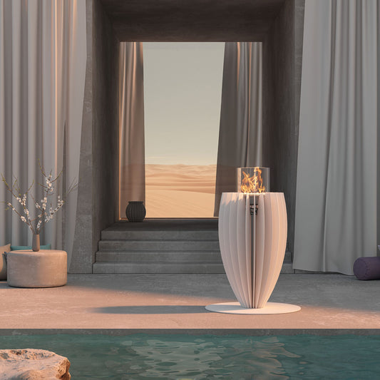 glammfire tuli gas heater product exterior view