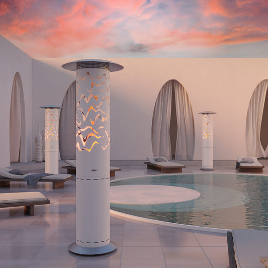 glammfire samba hyperion gas heater product exterior view