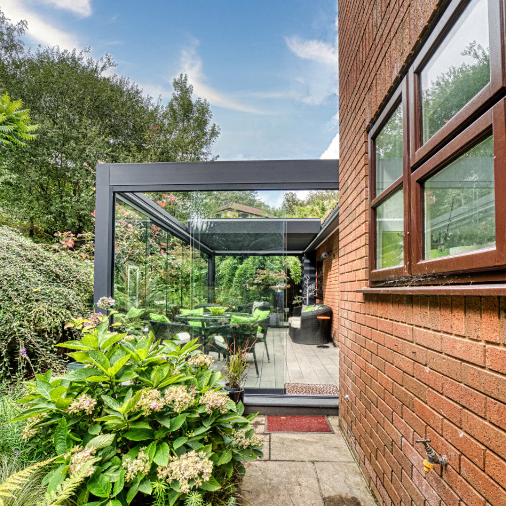 deponti pinela deluxe aluminium motorised pergola product exterior view — view 4