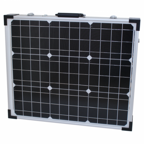 80w 12v folding solar charging kit for motorhome caravan boat or any other 12v system product exterior view — view 4
