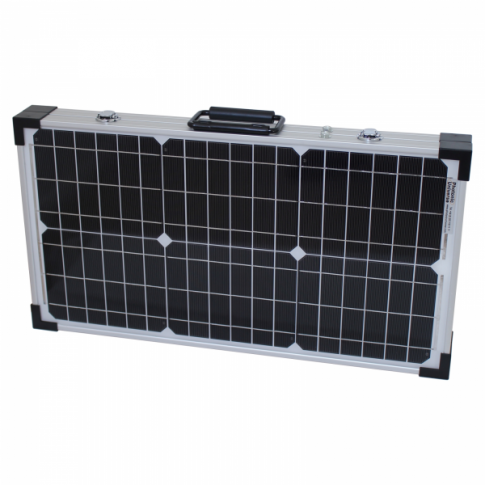 60w 12v folding solar charging kit for motorhome caravan boat or any other 12v system product exterior view — view 4