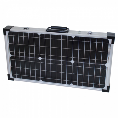 60w 12v folding solar charging kit for motorhome caravan boat or any other 12v system product exterior view — view 4