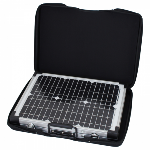 40w 12v folding solar charging kit for motorhome caravan boat or any other 12v system product exterior view — view 3