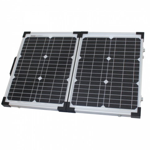 40w 12v folding solar charging kit for motorhome caravan boat or any other 12v system product exterior view