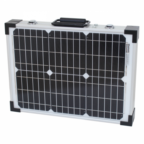 40w 12v folding solar charging kit for motorhome caravan boat or any other 12v system product exterior view — view 4