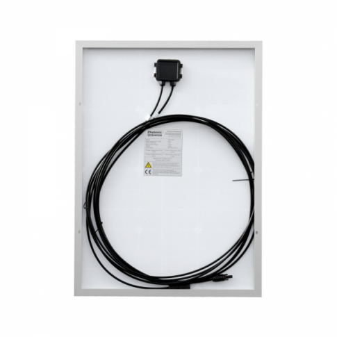 60w 12v solar charging kit with 10a controller and 5m cable product exterior view — view 3