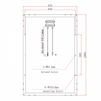 120w 12v dual battery solar kit for camper boat yacht with controller and cable product exterior view — view 6