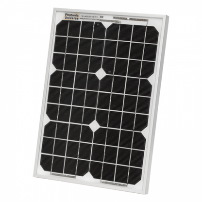 10w 12v solar trickle charging kit with 5a solar controller and battery cable with crocodile clips product exterior view