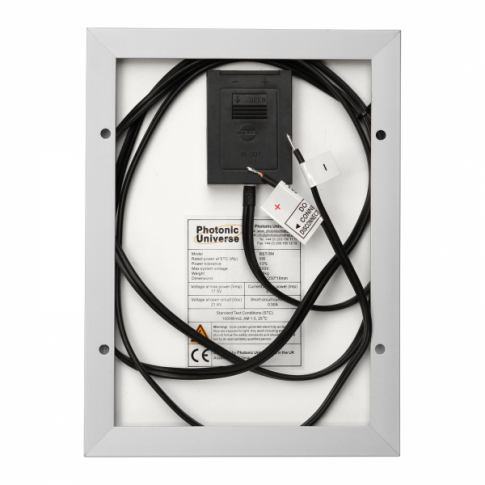 5w 12v solar trickle charging kit with 5a solar controller and battery cable with crocodile clips product exterior view — view 2