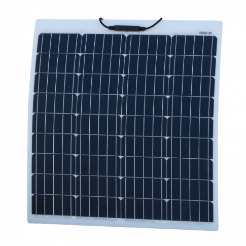 80w 12v reinforced semi flexible dual battery solar charging kit product exterior view