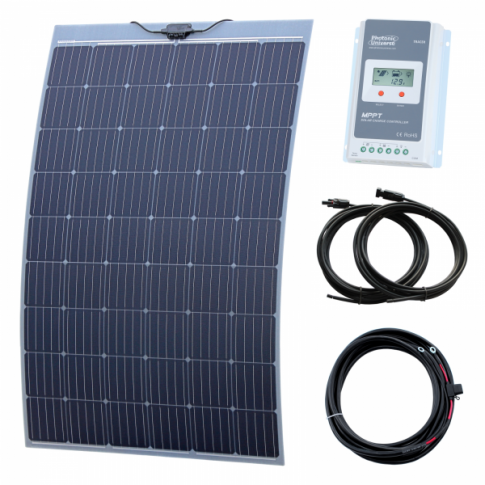 270W semi-flexible solar charging kit with Austrian textured fibreglass solar panel product exterior view