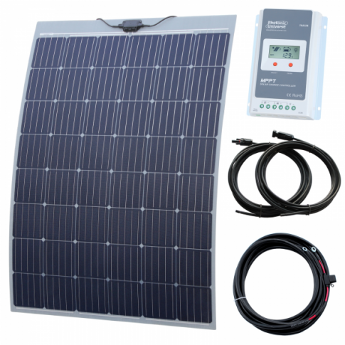 240W semi-flexible solar charging kit with Austrian textured fibreglass solar panel product exterior view
