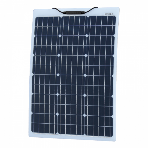60w 12v reinforced semi flexible solar charging kit product exterior view