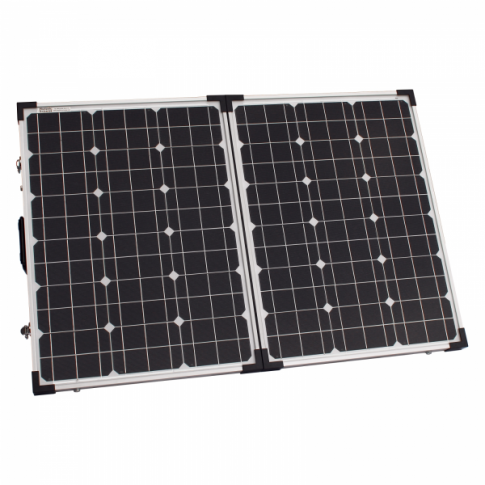 100w 12v folding solar charging kit for camper caravan boat or any other 12v system product exterior view