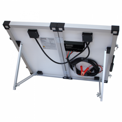 60w 12v folding solar charging kit for motorhome caravan boat or any other 12v system product exterior view — view 2
