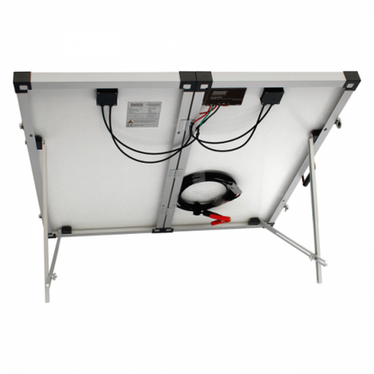150w 12v folding solar charging kit for camper caravan boat or any other 12v system product exterior view — view 2