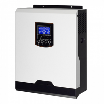 820w 24v complete off grid solar power system with 2 x 410w sharp solar panels 3kw hybrid inverter and 4 x 100ah batteries pr — view 3