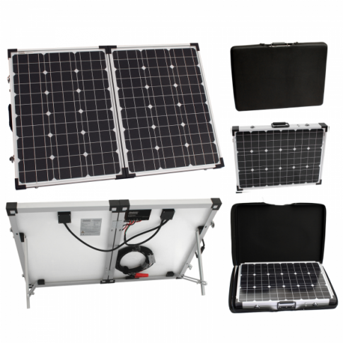 100W 12V folding solar charging kit for camper, caravan, boat or any other 12V system product exterior view
