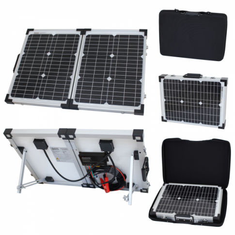 40W 12V folding solar charging kit for motorhome, caravan, boat or any other 12V system product exterior view