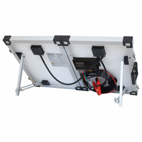 40w 12v folding solar charging kit for motorhome caravan boat or any other 12v system product exterior view — view 2