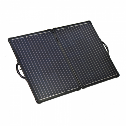 80w 12v lightweight folding solar charging kit with mppt controller product exterior view