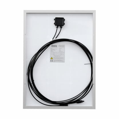 60w 12v solar charging kit 10a controller mounting brackets and cables product exterior view — view 4