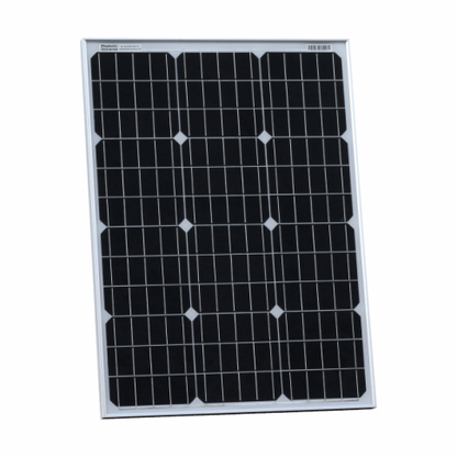 60w 12v solar charging kit 10a controller mounting brackets and cables product exterior view — view 3