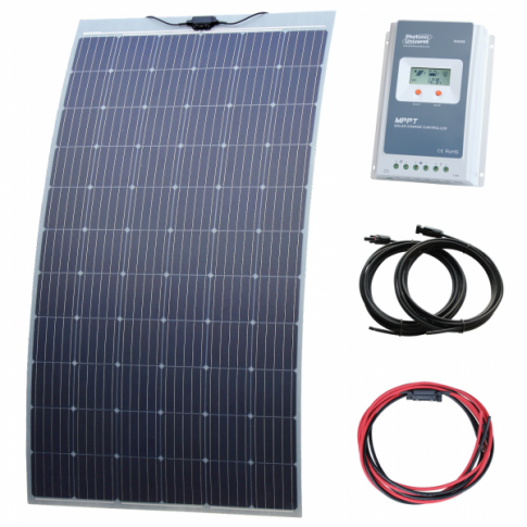 330W semi-flexible solar charging kit with Austrian textured fibreglass solar panel product exterior view