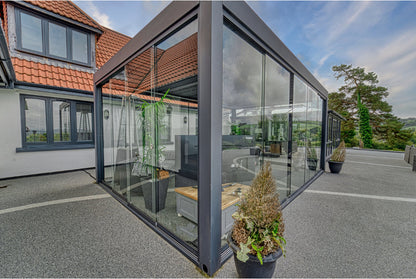deponti pinela deluxe aluminium motorised pergola product exterior view — view 6