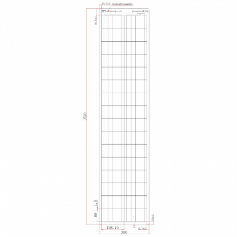 100w 12v ultra narrow semi flexible dual battery solar charging kit product exterior view — view 5