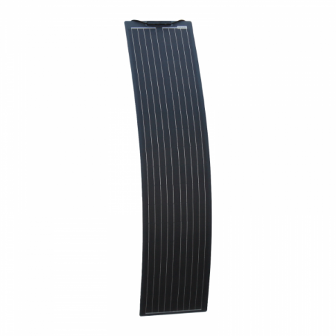 100w 12v ultra narrow semi flexible dual battery solar charging kit product exterior view