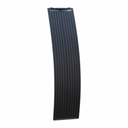 100w 12v ultra narrow semi flexible dual battery solar charging kit product exterior view