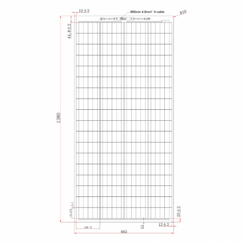 160w 12v semi flexible solar charging kit product exterior view — view 5