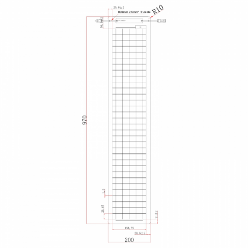 30w 12v semi flexible solar charging kit product exterior view — view 5