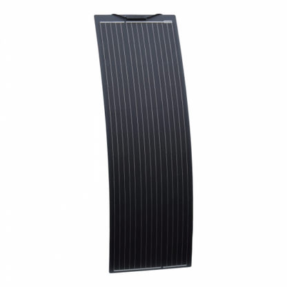 150w 12v narrow semi flexible dual battery solar charging kit product exterior view