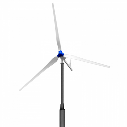 1kw grid tied wind turbine kit with 5 5kw hybrid inverter and 24kwh battery bank for export of wind power into the grid produ