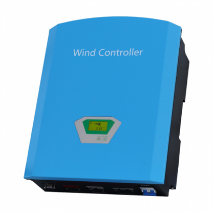 3kw grid tied wind turbine kit with 5 5kw hybrid inverter and 24kwh battery bank for export of wind power into the grid produ — view 2