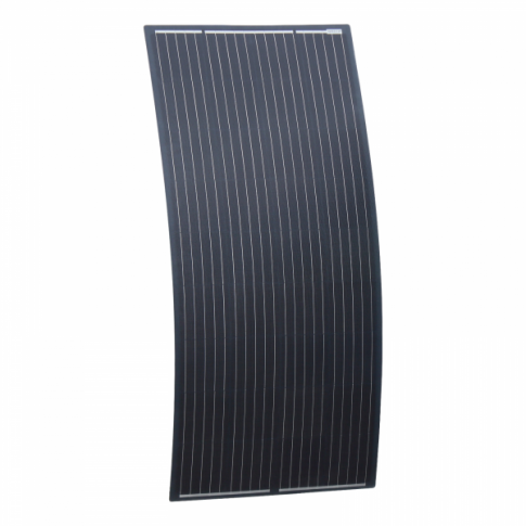 200w semi flexible solar charging kit premium mppt charge controller and textured fibreglass solar panel product exterior vie