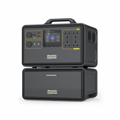 2400W 4480Wh portable power station set with an expansion battery product exterior view