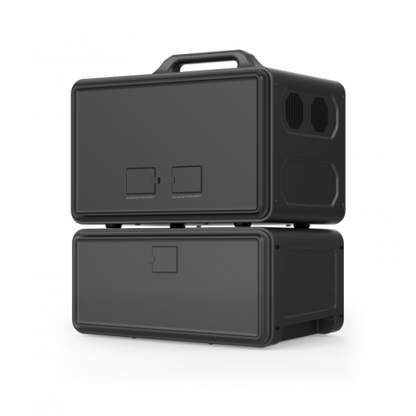 2400w 4480wh portable power station set with an expansion battery product exterior view — view 2