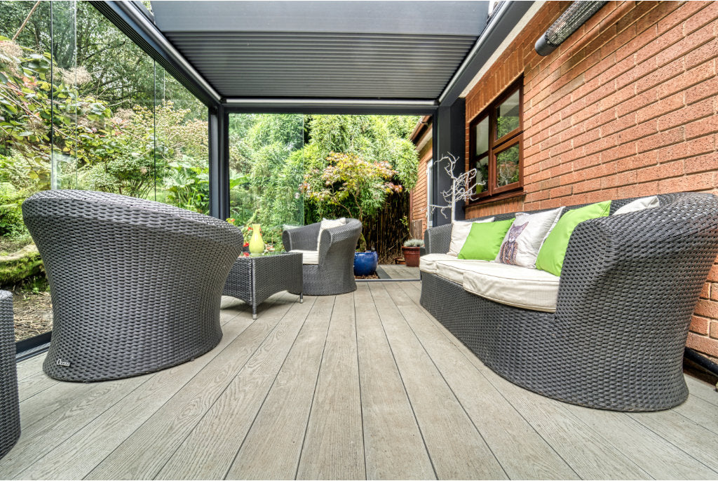 deponti pinela deluxe aluminium motorised pergola product exterior view — view 8