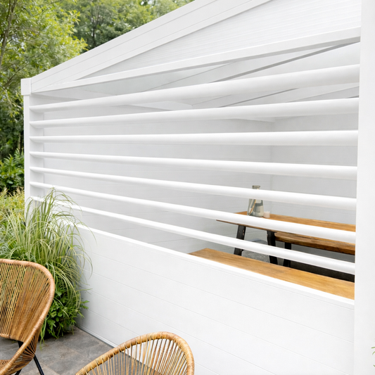 Rotatable Louvred Side Panels