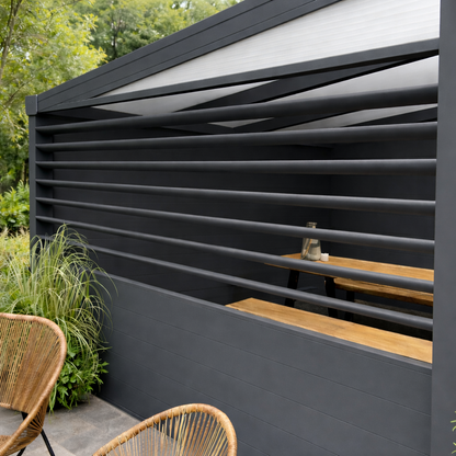 Rotatable Louvred Side Panels