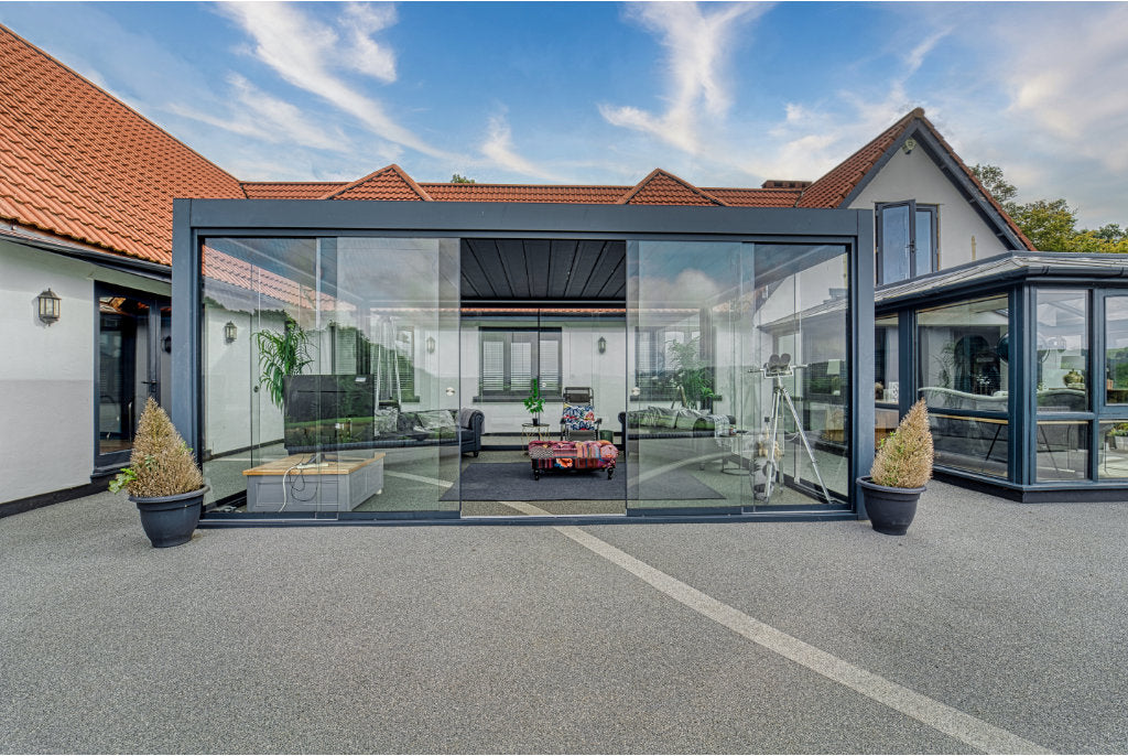 deponti pinela deluxe aluminium motorised pergola product exterior view — view 9