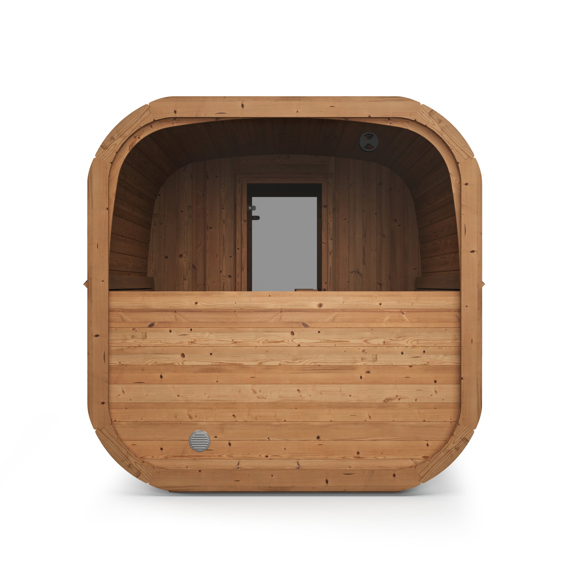 beacon 200 classic 6 person outdoor cube sauna product exterior view — view 13